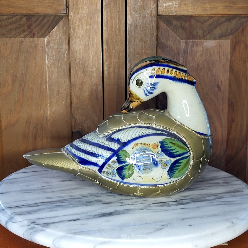 Tonala Brass Duck - Picture 5 of 11